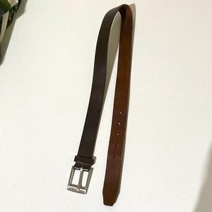 Brown leather belt